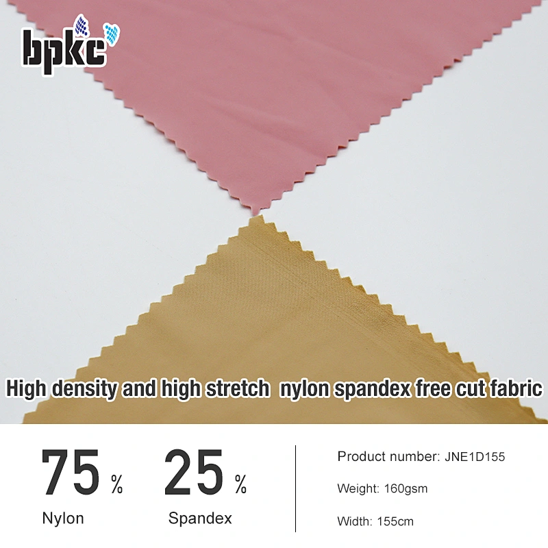 High density and high stretch  nylon spandex free cut fabric